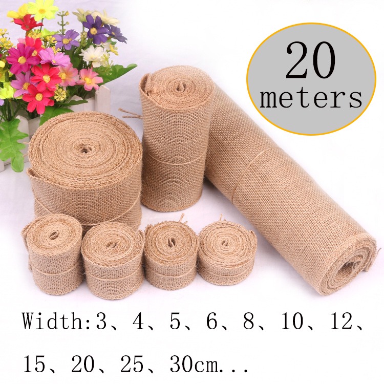 Linen Fabric Natural - Tkanina lniana z juty naturalnej 5-30