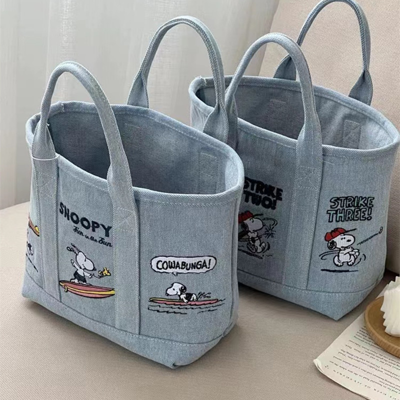 Embroidery Workshop - Nowa torba dżinsowa z komiksem Snoopy,
