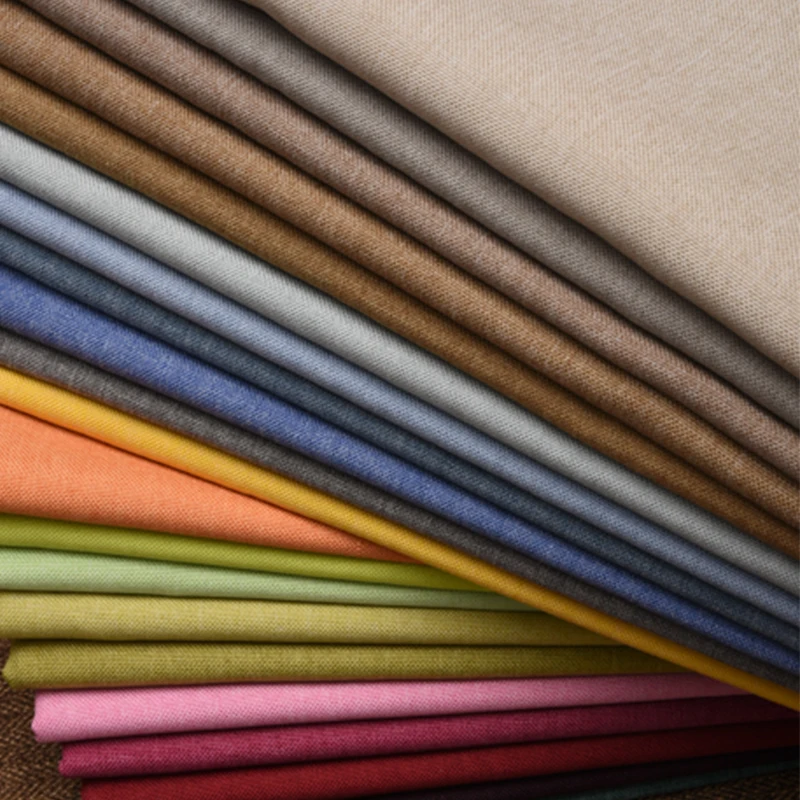 Linen Fabric Natural - Zagęszczona bawełniana tkanina lniana na metry