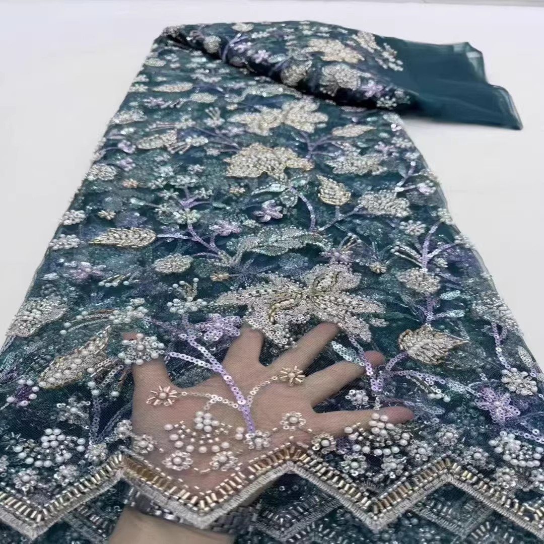 5 jardów tkaniny z cekinami, k – Embroidery Youtube recenzja i cena