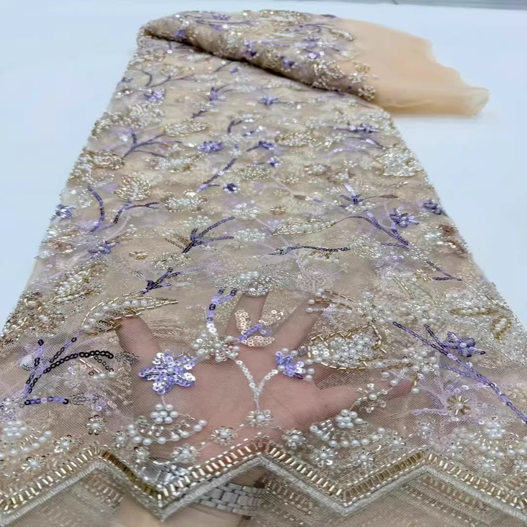 5 jardów tkaniny z cekinami, k – Embroidery Youtube recenzja i cena