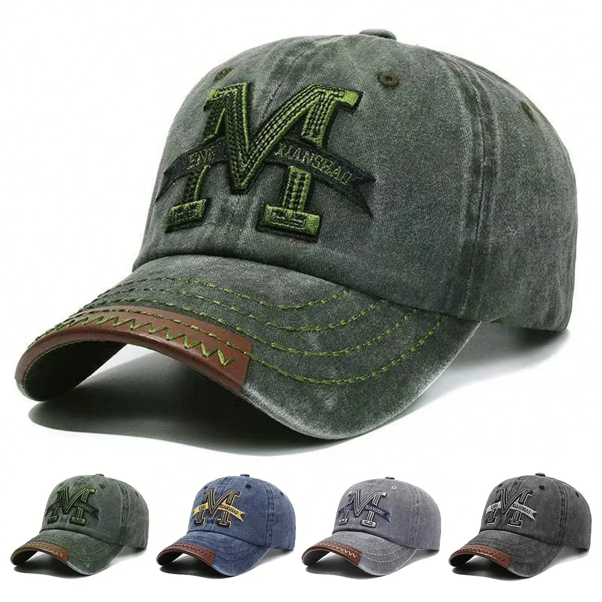 Unisexowe czapki baseballowe z – Embroidery Letter M recenzja i cena