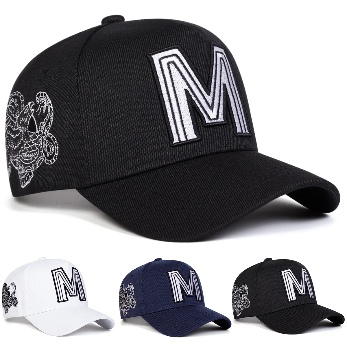 Unisexowe czapki baseballowe z – Embroidery Letter M recenzja i cena