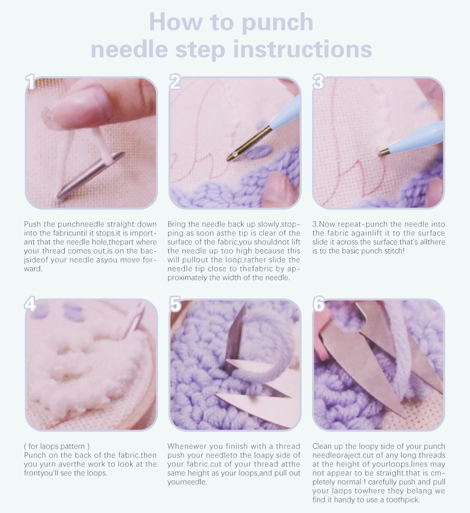 Zestawy do haftu punch needle  – Embroidery Daisy Flower recenzja i cena