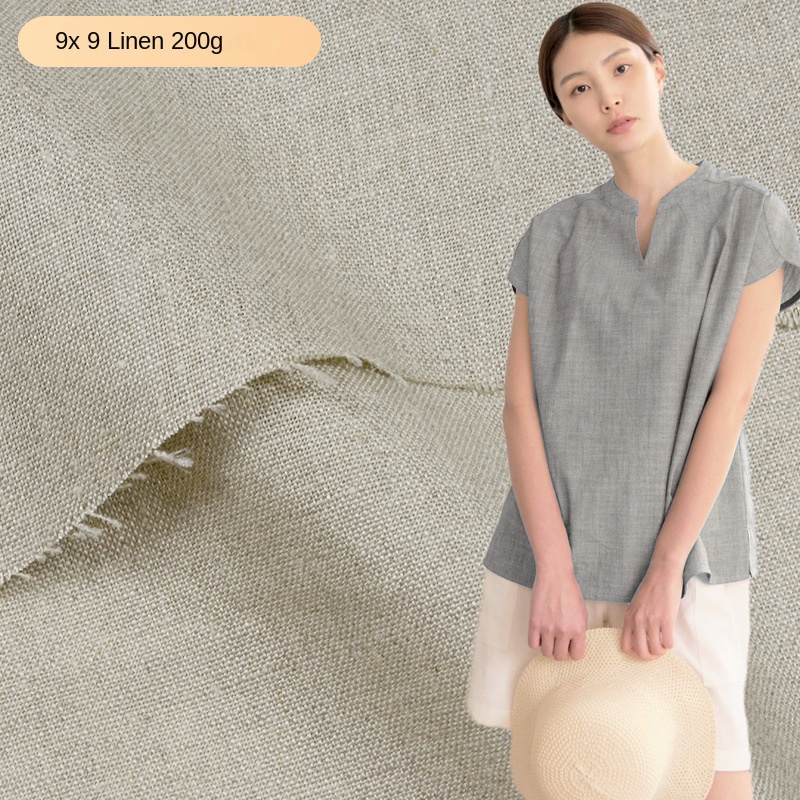 200G 9Sx9S Jesienne tkaniny ln – Linen Fabric Natural recenzja i cena
