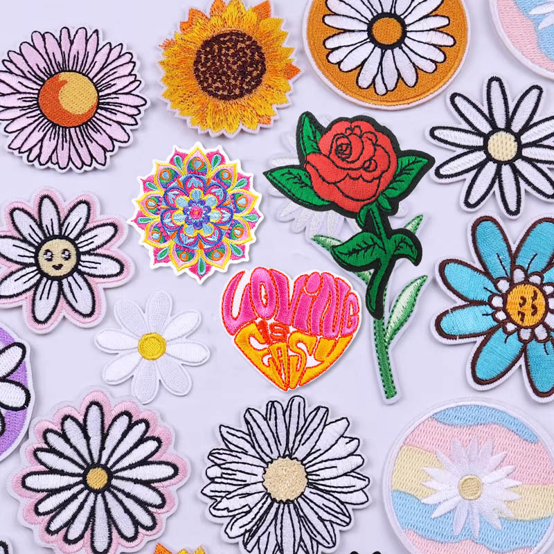 Mała naszywka z kwiatami stokr – Embroidery Daisy Flower recenzja i cena