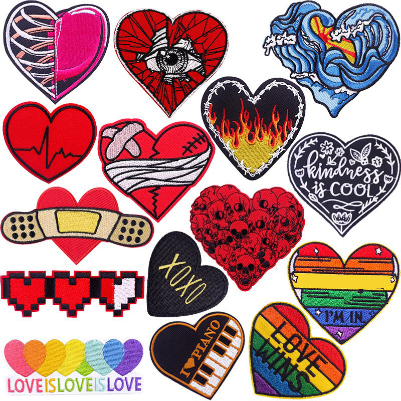 Naszywki naszywane na ubrania, – Embroidery Design Love recenzja i cena