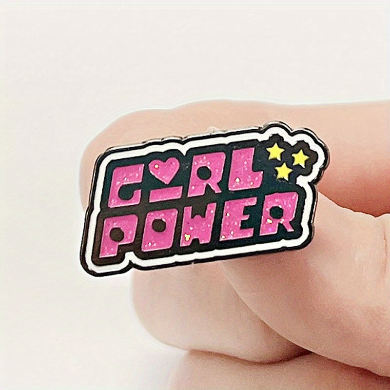 Różowa „GIRL POWER” ze stopu f – Embroidery Letter M recenzja i cena