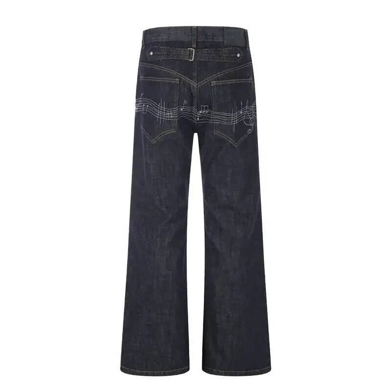 Męskie dżinsy typu raw denim w – Embroidery Design Love recenzja i cena