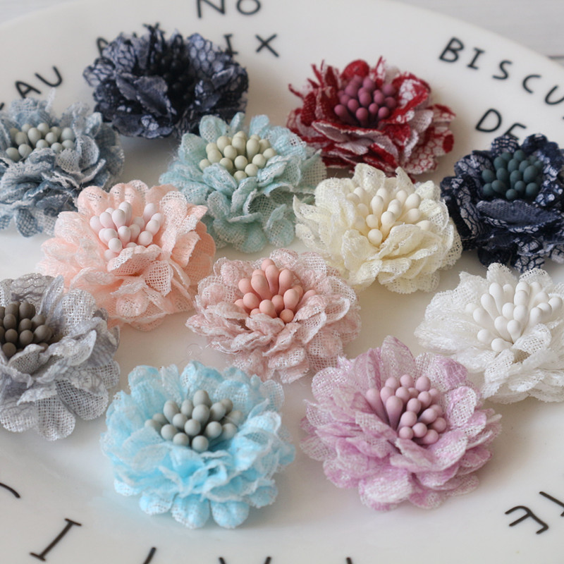 10 sztuk 3CM ręcznie robione m – Embroidery Daisy Flower recenzja i cena