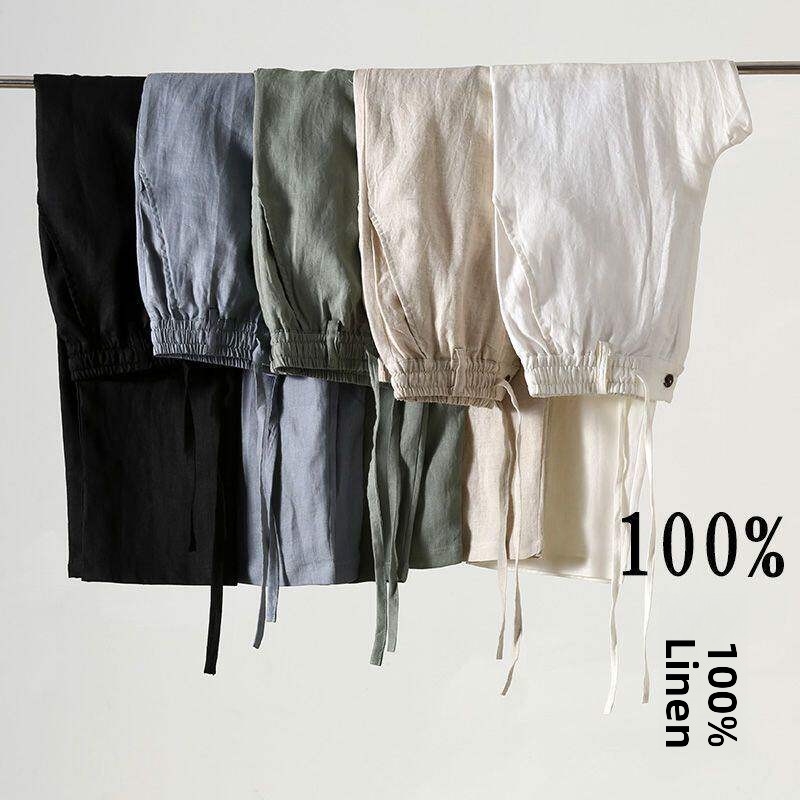 Luźne męskie spodnie z bawełny – Linen Fabric Natural recenzja i cena