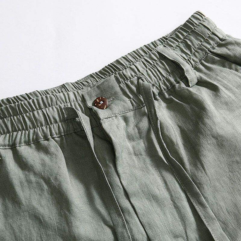 Luźne męskie spodnie z bawełny – Linen Fabric Natural recenzja i cena