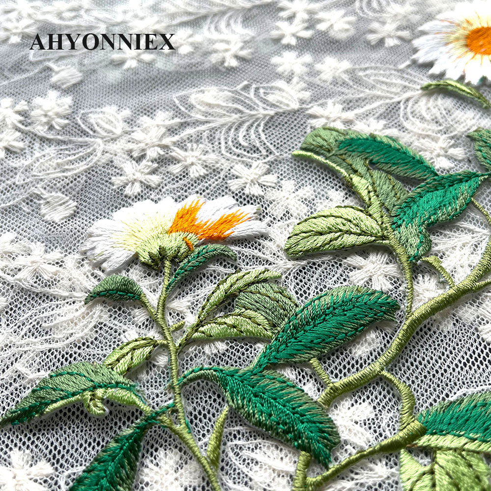 1 sztuka naszywki do naprasowa – Embroidery Daisy Flower recenzja i cena