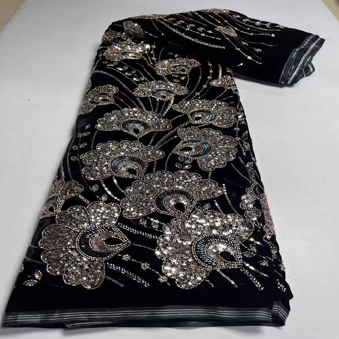 5 jardów nowej aksamitnej tkan – Embroidery Youtube recenzja i cena