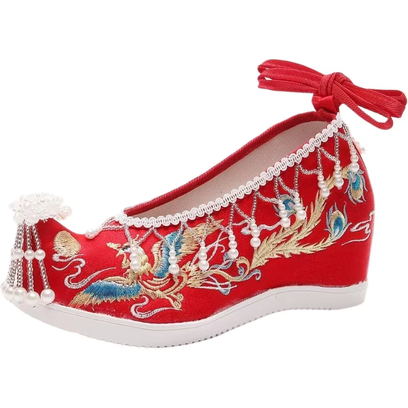 Damskie Nowe Czerwone Haftowan – Embroidery Style recenzja i cena