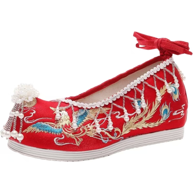 Damskie Nowe Czerwone Haftowan – Embroidery Style recenzja i cena