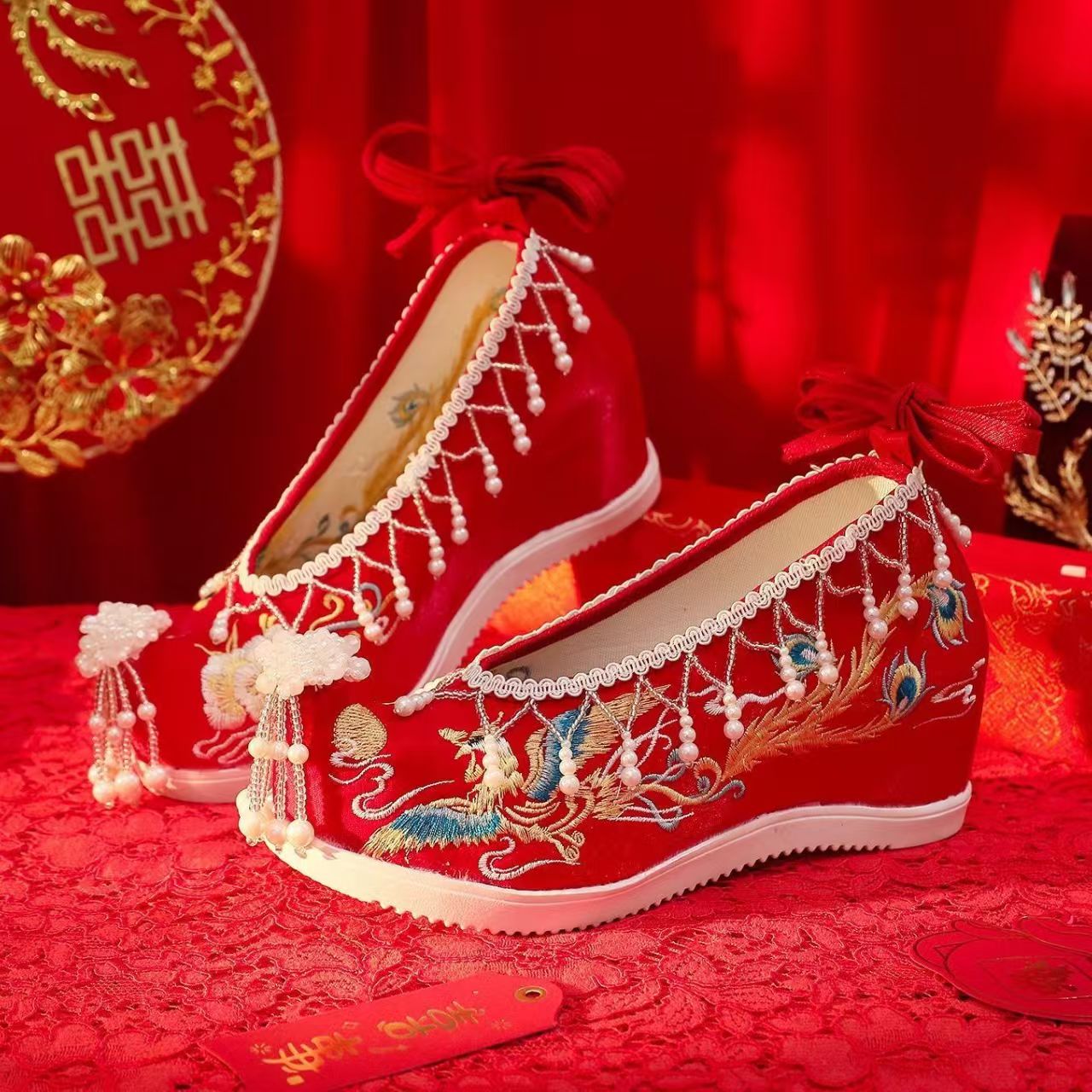 Damskie Nowe Czerwone Haftowan – Embroidery Style recenzja i cena