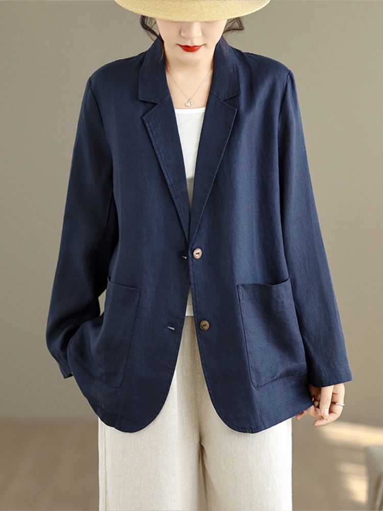 Damska marynarka/kardigan z dł – Linen Fabric Natural recenzja i cena
