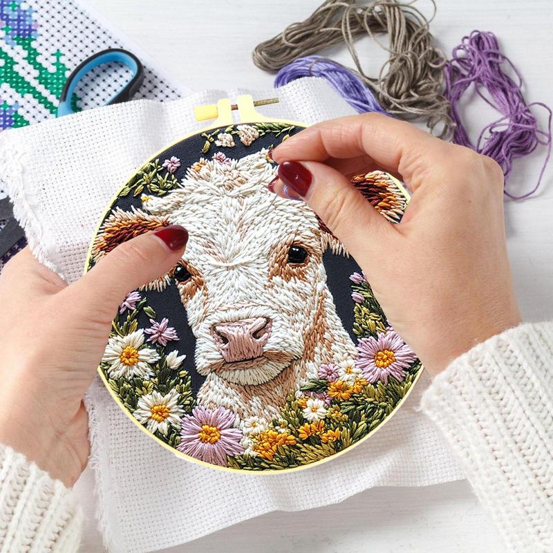 Zestawy do haftu dla dorosłych – Embroidery Daisy Flower recenzja i cena