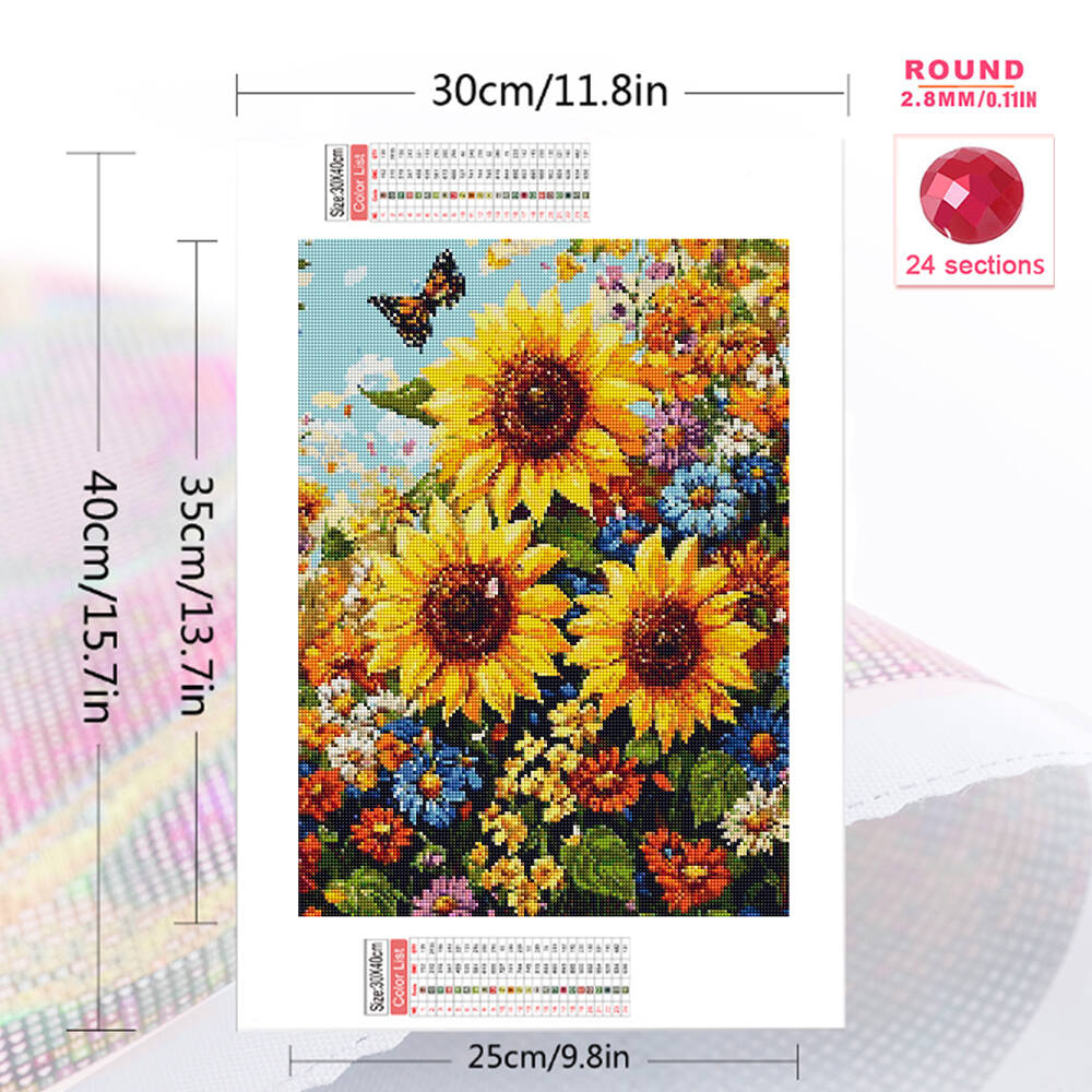 Diamentowe obrazy Disneya Kwia – Embroidery Daisy Flower recenzja i cena