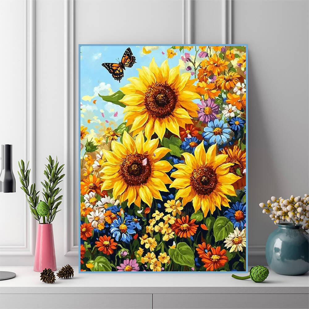Diamentowe obrazy Disneya Kwia – Embroidery Daisy Flower recenzja i cena