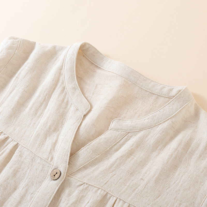Piżama damska w stylu japoński – Linen Fabric Natural recenzja i cena
