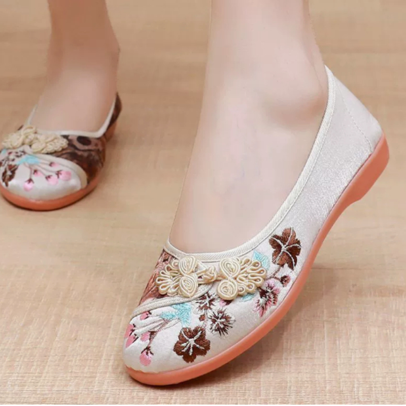 Damskie płócienne buty w stylu – Embroidery Style recenzja i cena