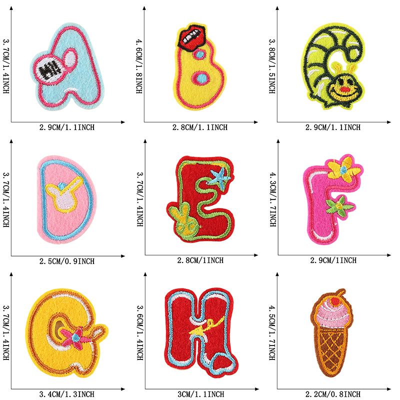 26 sztuk/zestawy luzem list ła – Embroidery Letter M recenzja i cena
