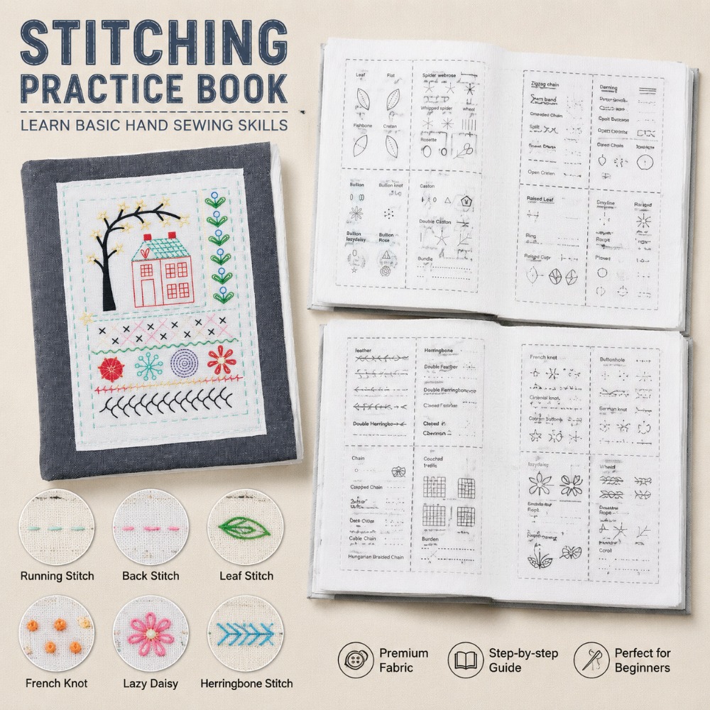 Książka do ćwiczeń haftowania  – Embroidery Workshop recenzja i cena